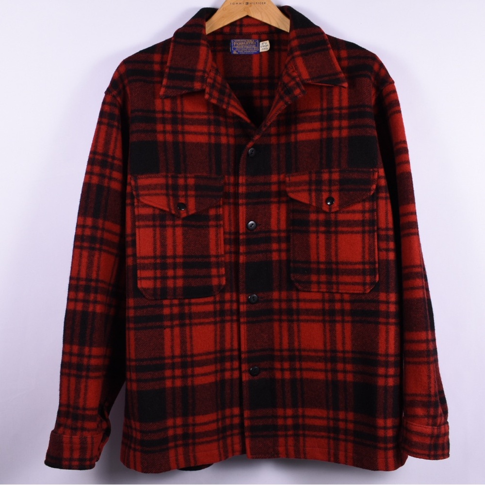 Pendleton Red and Black Plaid Jacket